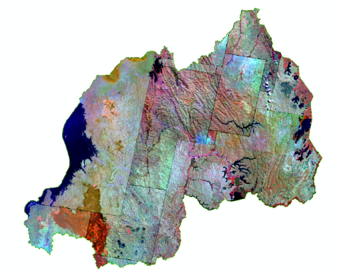 mosaic of satelite images