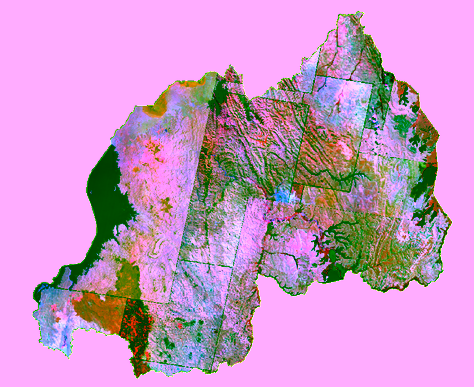 mosaic of satelite images
